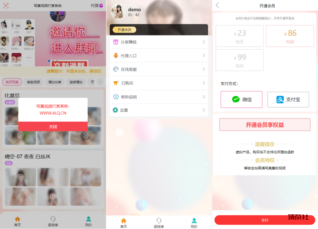 【编号F37】最新亲测写真图片视频打赏系统源码全开源无加密完整可运营 - 彬红茶博客