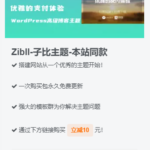 子比主题美化 – 侧边栏推广主题小工具教程 - 彬红茶博客